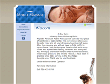 Tablet Screenshot of majesticmountainmassage.com